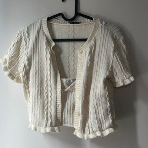ZARA two piece cropped knit sweater set (sweater is S, tank is M)
